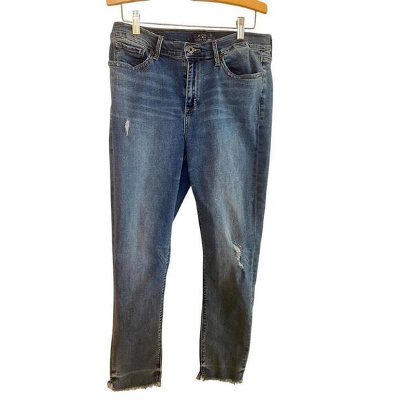 Lucky Brand Raw Hem Jeans Brooke Legging Jeans Sz.12/31 - Picture 1 of 4